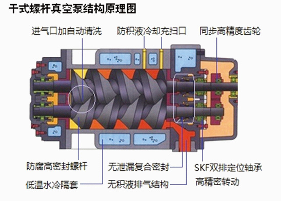 螺桿真空泵構(gòu)造圖